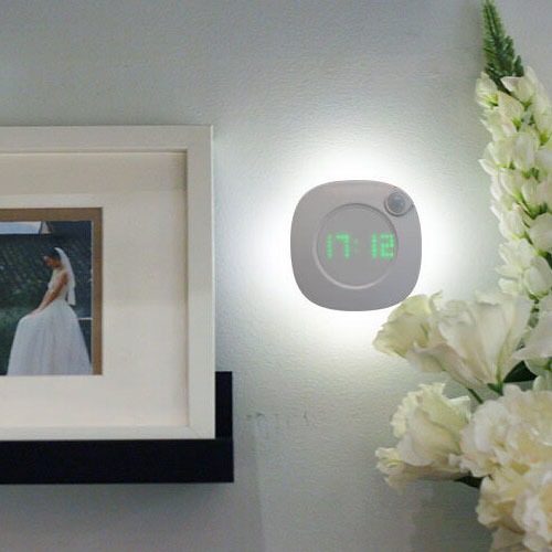 중력감지 밝기조절 LED 마그네틱 자석 시계 겸용 센서 무드등