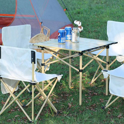 휴대용 접이식 캠핑 테이블 2인 4인 6인 의자 세트