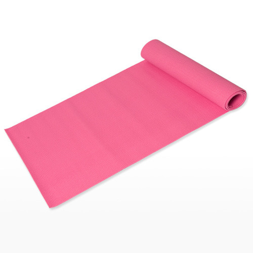 피트니스 PVC 요가매트 논슬립 핑크 1730x610x6mm