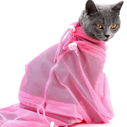 그루밍백 고양이목욕망 샤워 집사안전보호용 45x35.5cm